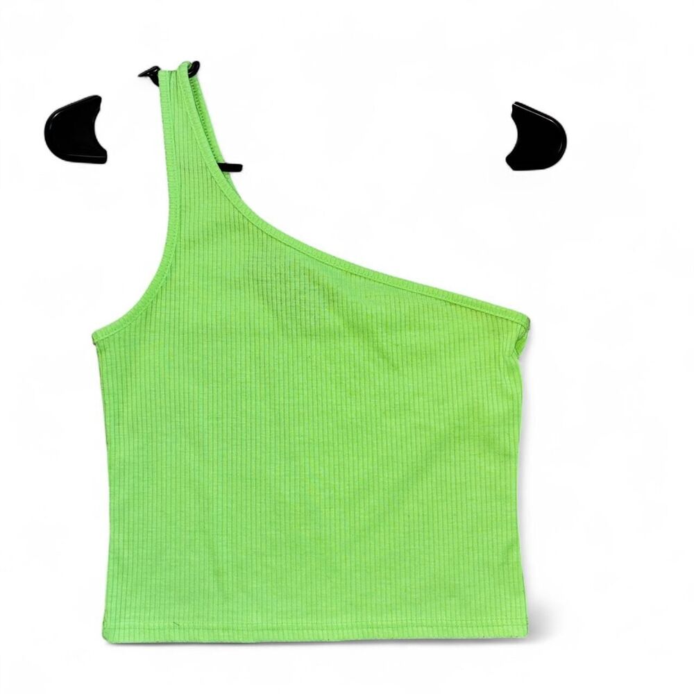 Polly-esther Women's Green Crop-top